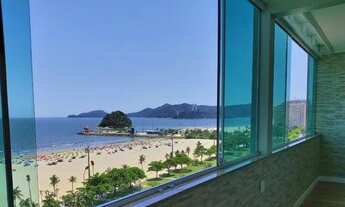 Imagem 2: Aluga apartamento 3 dormitórios, garagem - VISTA TOTAL DO MAR - SANTOS
