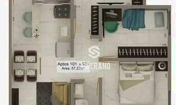 Imagem 2: Apartamento com 3 dormitórios à venda, 57 m² por R$ 265.574,99 - Tambiá - João Pessoa/PB