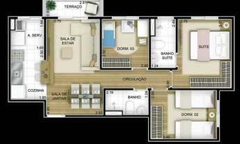 Imagem 2: Lindo Apartamento a venda no Inspire brisas 66 m²