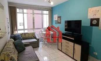 Imagem 2: Apartamento com 1 dormitório para alugar, 45 m² por R$ 2.500,00 - Gonzaga - Santos/SP