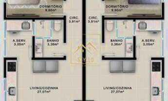 Imagem 2: Apartamento com 2 dormitórios a venda,71,89 m² Praia da Pinheira Palhoça SC