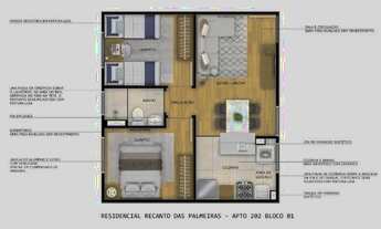 Imagem 4: DL Apartamento com 02 quartos no Residencial Recanto das Palmeiras