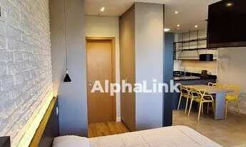 Imagem 2: Apartamento com 1 dormitório para alugar, 45 m² por R$ 4.558,00/mês - Alphaville - Santana