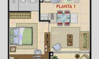 Imagem: Studio com 1 dormitório à venda, 42 m²