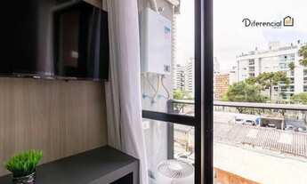 Imagem 6: Apartamento com 1 dormitório para alugar, 23 m² por R$ 3.216,73/mês - Água Verde - Curitib