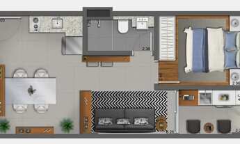 Imagem 2: Flat para Venda em Indaiatuba, Cidade Nova, 1 dormitório, 1 banheiro, 1 vaga