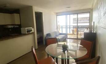 Imagem 2: Flat à venda com 02 quartos, mobiliado, vista mar, próximo Feirinha da Beira mar, Pão de a