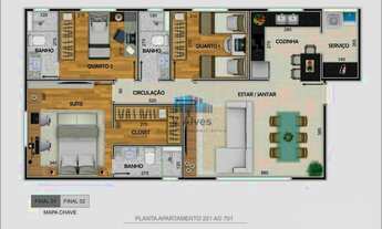 Imagem 7: Apartamento com excelente localização, 3 quartos, 2 vagas, área de lazer com piscina e esp