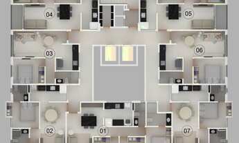 Imagem 5: Apartamento para venda possui 35 metros quadrados com 1 quarto