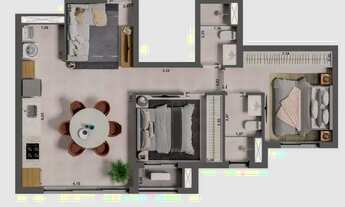 Imagem 7: Apartamentos de 01,02 e 03 dormitórios ao lado do Plaza Shopping