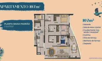 Imagem 5: Imóvel para venda com 107 metros quadrados com 3 quartos em Piedade - Jaboatão dos Guarara