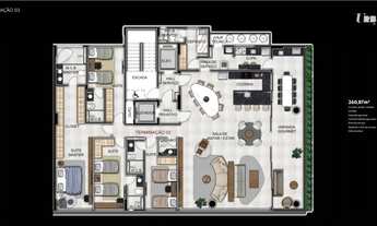 Imagem 3: EDIFÍCIO URBAN 4 suítes sendo a master com banheira na Jatiúca Maceió