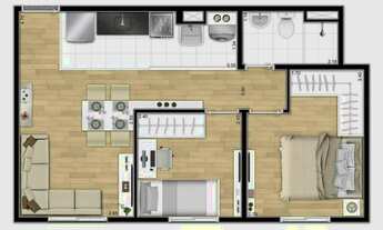 Imagem 4: Mude já 2 Dormitórios com vaga escritura Grátis