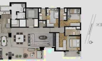 Imagem 6: Belissimo apto com 4 dorms, 3 vagas e depósito Condomínio clube