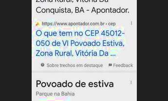 Imagem 4: Lotes! Povoado da estiva