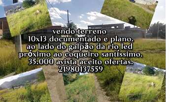 Imagem: Terreno em santissimo