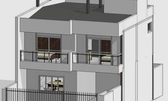 Imagem 2: Sobrados em construção 110 m² 3 dorms ( 1 ste) R$ 477.000 - Bairro Alto - Curitiba/PR