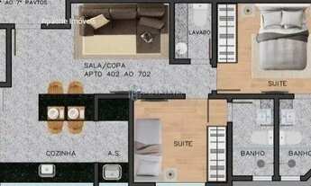 Imagem 2: Apartamento com 01 quarto e 01 vaga a venda no bairro de Lourdes em Belo Horizonte