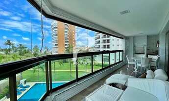 Imagem 2: Apartamento com varanda gourmet e vista para o mar, 4 dormitórios