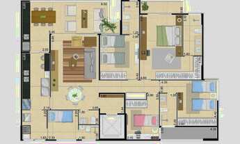 Imagem 3: Apartamento com 3 dormitórios à venda, 152 m² por R$ 1.500.000,00 - Engenheiro Luciano Cav