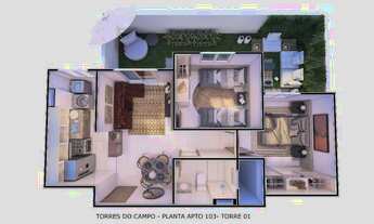 Imagem 4: NA - Apartamento térreo com garden/quintal