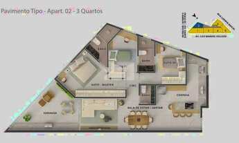 Imagem 6: Imóvel para venda com 101 metros quadrados com 3 quartos em Jardim da Penha - Vitória - ES