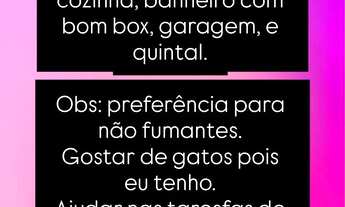 Imagem: PROCURO MOÇA PARA DIVIDIR ALGUEL