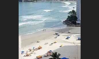 Imagem 3: Apartamento Guarujá Vista Mar, esquina da Praia disponível feriado