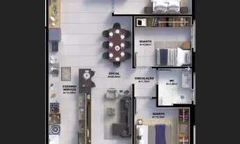 Imagem 6: Apartamento 2 quartos com Suite Dubai Recidence Pedra Branca Palhoça