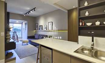 Imagem 6: Apto 1D mobiliado e decorado com 1 vaga