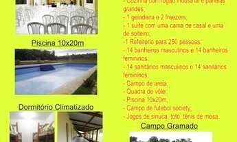 Imagem 2: Aluguel/venda sitio Chácara Carnaval eventos evang., para até 250 pessoas, apto clim