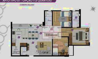 Imagem 3: Apartamento com 3 dormitórios à venda, 86 m² por R$ 1.279.000,00 - Santo Agostinho - Belo