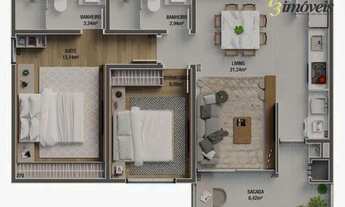 Imagem 7: Ilha de Maiorca Residence, apartamento em construção, bairro Vila Operária, Itajaí SC