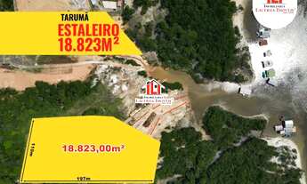 Imagem: Terreno no Tarumã as margens do Rio medindo