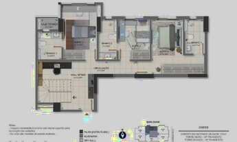 Imagem 2: Apartamento para Venda em Uberlândia, Morada da Colina, 3 dormitórios, 3 suítes, 4 banheir