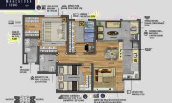 Imagem 4: Maranata Parque Industrial, apto com 3 dorms, 2 vagas