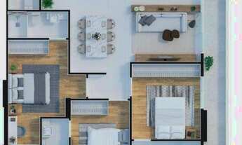 Imagem 2: Apartamento à venda, 102 m² por R$ 1.476.577,22 - Praia Brava - Itajaí/SC