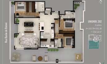 Imagem 2: Apartamento 3 suites com área externa