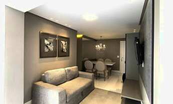 Imagem 4: Apto. de 67m2 para alugar totalmente mobiliado com 02 dormitórios sendo 1 suíte com ampla