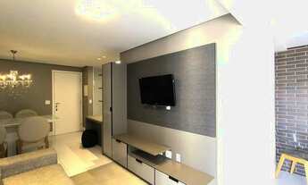 Imagem 6: Apto. de 67m2 para alugar totalmente mobiliado com 02 dormitórios sendo 1 suíte com ampla