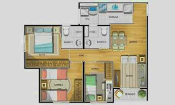 Imagem 2: Apto direto construtora *Valor aproximado* garanta o seu - Faça um pré cadastro - poucas u