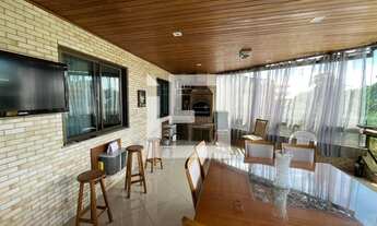 Imagem 2: FRENTE + VARANDA GOURMET FECHADA COM BLINDES- 3 QUARTOS + DEPENDÊNCIA - GLEBA A