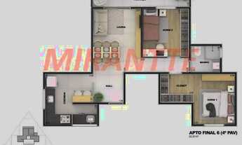 Imagem 4: Apartamento de 62m² com 2 quartos em Santa Terezinha
