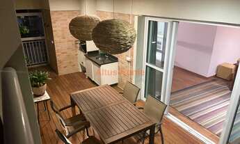 Imagem 3: COBERTURA - Varanda com Churrasqueira - MOBILIADO - AR CONDICIONADO