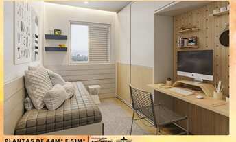 Imagem 2: Lançamento de Apartamentos para venda com 51 metros quadrados com 2 quartos no Jardim Topá