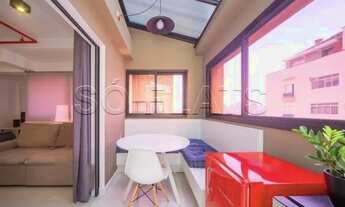 Imagem 3: Flat Riverside disponível para venda apartamento cobertura com 86m², 01 dormitório e 01 va