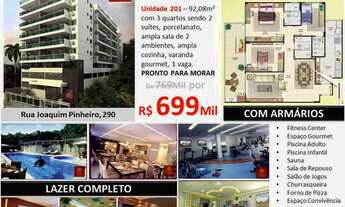 Imagem 2: Apartamento para venda possui 92 metros quadrados com 3 quartos