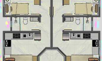 Imagem 4: Apartamento para venda possui 60 metros quadrados com 2 quartos em Centro - Palhoça - SC