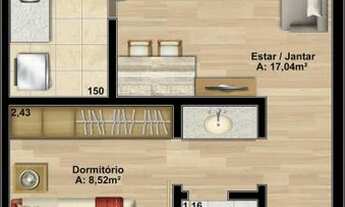 Imagem 2: Apartamento de 39 metros quadrados no bairro Tristeza com 1 quarto