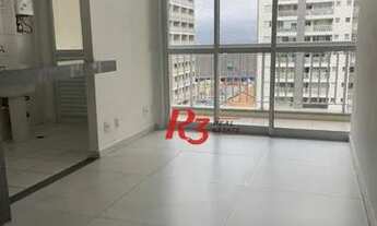 Imagem 2: Apartamento com 1 dormitório para alugar, 50 m² por R$ 2.390,00/mês - Vila Matias - Santos